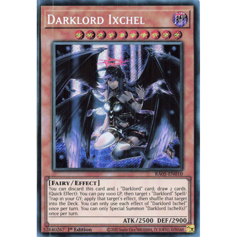 Yu-Gi-Oh TCG RA05-EN010 SE Darklord Ixchel Secret Rare Rarity Collection 5