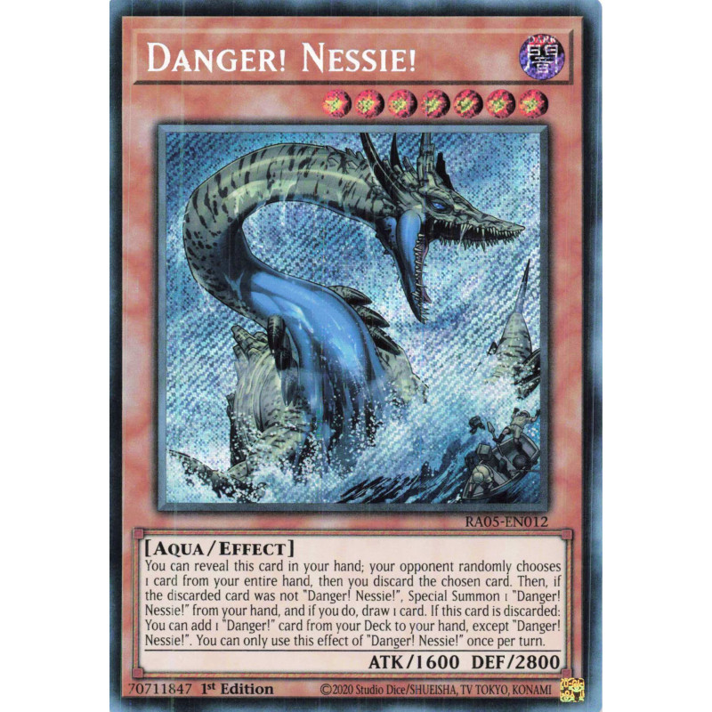 Yu-Gi-Oh TCG RA05-EN012 SE Danger! Nessie! Secret Rare Rarity Collection 5