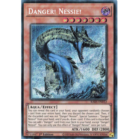 Yu-Gi-Oh TCG RA05-EN012 SE Danger! Nessie! Secret Rare Rarity Collection 5