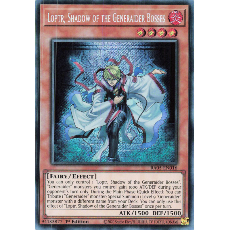 Yu-Gi-Oh TCG RA05-EN016 SE Loptr, Shadow of the Generaider Bosses Secret Rare Rarity Collection 5