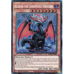 Yu-Gi-Oh TCG RA05-EN019 SE Albion the Shrouded Dragon Secret Rare Rarity Collection 5