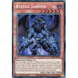 Yu-Gi-Oh TCG RA05-EN023 SE Bystial Saronir Secret Rare Rarity Collection 5