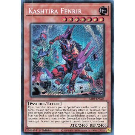 Yu-Gi-Oh TCG RA05-EN024 SE Kashtira Fenrir Secret Rare Rarity Collection 5