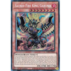 Yu-Gi-Oh TCG RA05-EN031 SE Sacred Fire King Garunix Secret Rare Rarity Collection 5