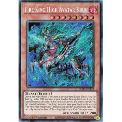 Yu-Gi-Oh TCG RA05-EN032 SE Fire King High Avatar Kirin Secret Rare Rarity Collection 5