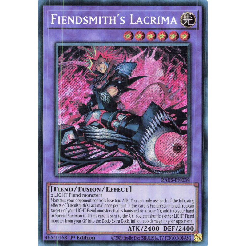 Yu-Gi-Oh TCG RA05-EN038 SE Fiendsmith's Lacrima Secret Rare Rarity Collection 5