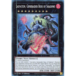 Yu-Gi-Oh TCG RA05-EN051 SE Laevatein, Generaider Boss of Shadows Secret Rare Rarity Collection 5