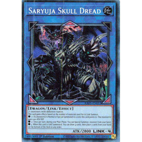 Yu-Gi-Oh TCG RA05-EN053 SE Saryuja Skull Dread Secret Rare Rarity Collection 5