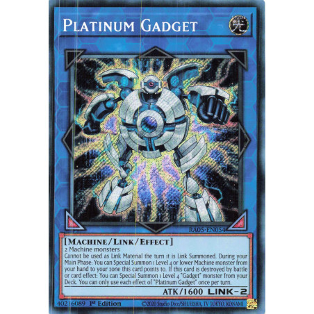 Yu-Gi-Oh TCG RA05-EN054 SE Platinum Gadget Secret Rare Rarity Collection 5