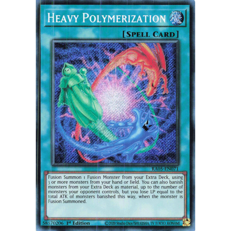 Yu-Gi-Oh TCG RA05-EN071 SE Heavy Polymerization Secret Rare Rarity Collection 5