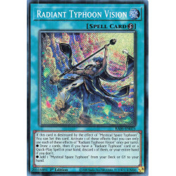 Yu-Gi-Oh TCG RA05-EN075 SE Radiant Typhoon Vision Secret Rare Rarity Collection 5
