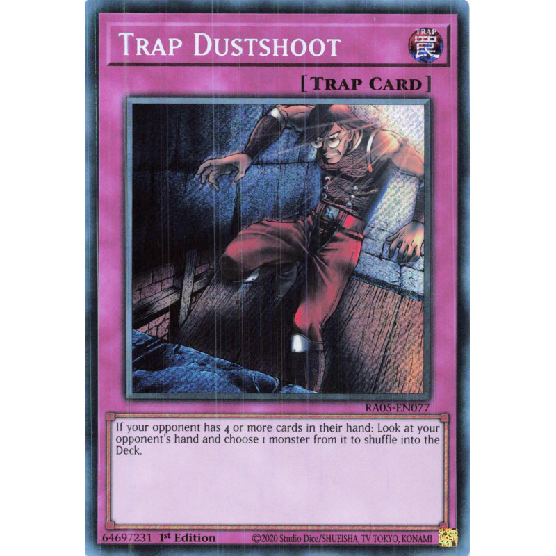 Yu-Gi-Oh TCG RA05-EN077 SE Trap Dustshoot Secret Rare Rarity Collection 5