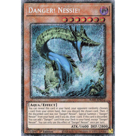 Yu-Gi-Oh TCG RA05-EN012 STAR Danger! Nessie! Starlight Rare Rarity Collection 5