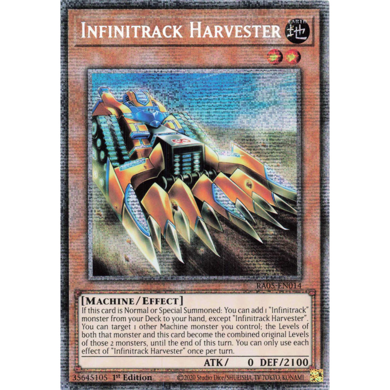 Yu-Gi-Oh TCG RA05-EN014 STAR Infinitrack Harvester Starlight Rare Rarity Collection 5
