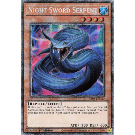 Yu-Gi-Oh TCG RA05-EN020 STAR Night Sword Serpent Starlight Rare Rarity Collection 5