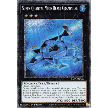 Yu-Gi-Oh TCG RA05-EN048 STAR Super Quantal Mech Beast Grampulse Starlight Rare Rarity Collection 5