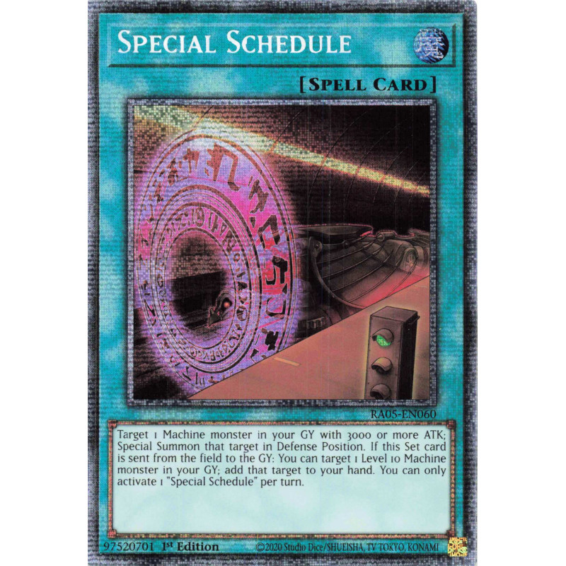 Yu-Gi-Oh TCG RA05-EN060 STAR Special Schedule Starlight Rare Rarity Collection 5