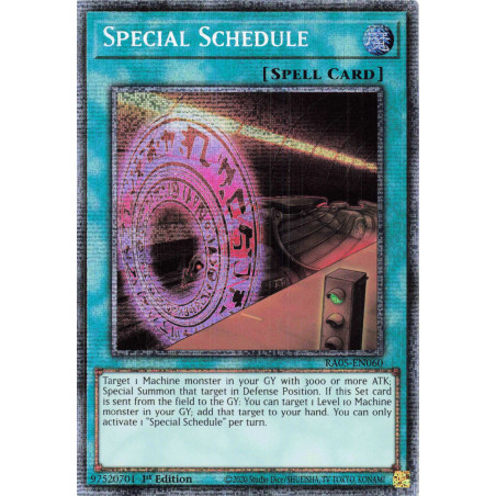 Yu-Gi-Oh TCG RA05-EN060 STAR Special Schedule Starlight Rare Rarity Collection 5