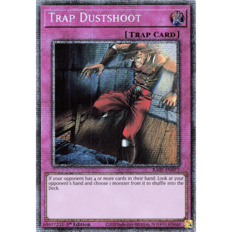 Yu-Gi-Oh TCG RA05-EN077 STAR Trap Dustshoot Starlight Rare Rarity Collection 5