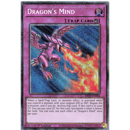 Yu-Gi-Oh TCG RA05-EN082 STAR Dragon's Mind Starlight Rare Rarity Collection 5