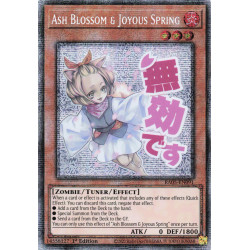 Yu-Gi-Oh TCG RA05-EN091 STAR Ash Blossom & Joyous Spring (stamp artwork) Starlight Rare Rarity Collection 5