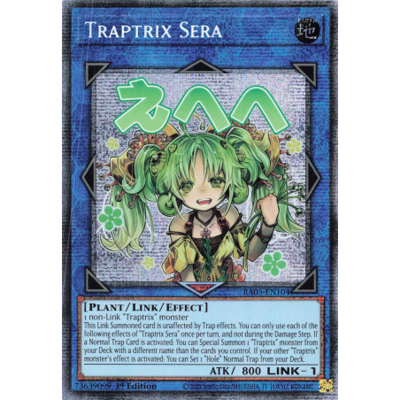 Yu-Gi-Oh TCG RA05-EN104 STAR Traptrix Sera (stamp artwork) Starlight Rare Rarity Collection 5