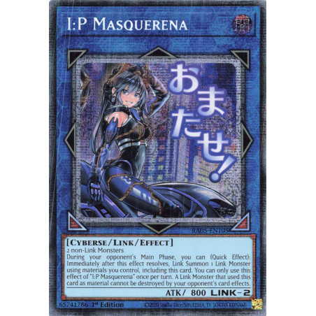 Yu-Gi-Oh TCG RA05-EN105 STAR I:P Masquerena (stamp artwork) Starlight Rare Rarity Collection 5