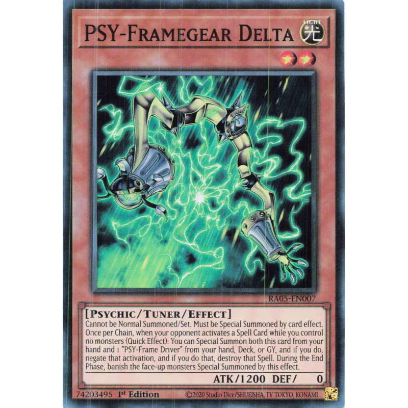 Yu-Gi-Oh TCG RA05-EN007 SR PSY-Framegear Delta Super Rare Rarity Collection 5