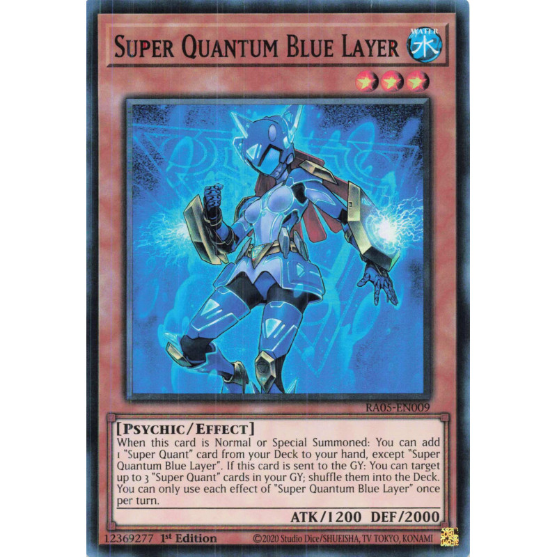 Yu-Gi-Oh TCG RA05-EN009 SR Super Quantum Blue Layer Super Rare Rarity Collection 5
