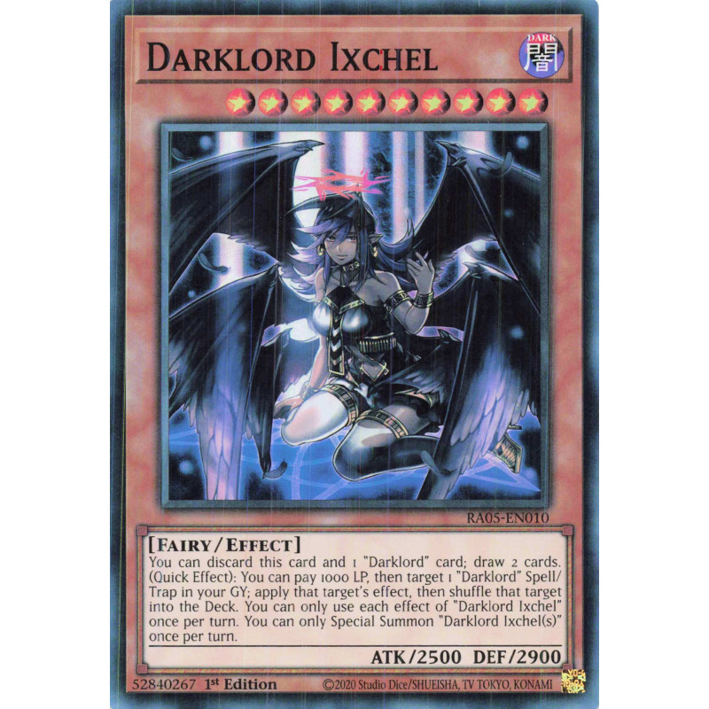Yu-Gi-Oh TCG RA05-EN010 SR Darklord Ixchel Super Rare Rarity Collection 5