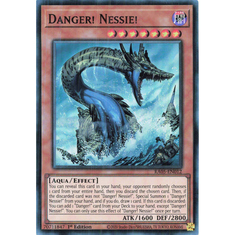 Yu-Gi-Oh TCG RA05-EN012 SR Danger! Nessie! Super Rare Rarity Collection 5