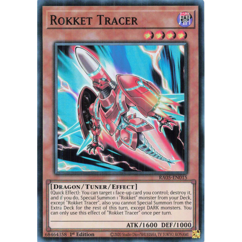Yu-Gi-Oh TCG RA05-EN015 SR Rokket Tracer Super Rare Rarity Collection 5