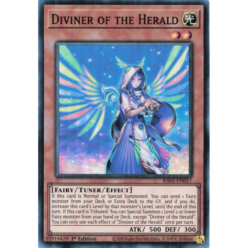 Yu-Gi-Oh TCG RA05-EN017 SR Diviner of the Herald Super Rare Rarity Collection 5
