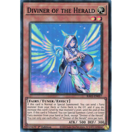 Yu-Gi-Oh TCG RA05-EN017 SR Diviner of the Herald Super Rare Rarity Collection 5
