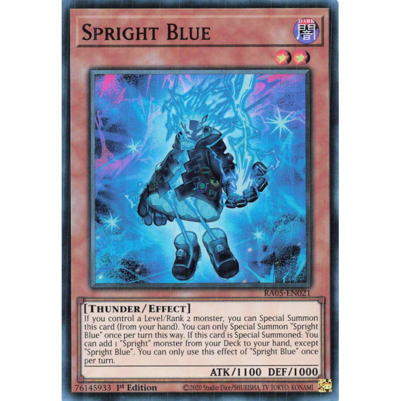 Yu-Gi-Oh TCG RA05-EN021 SR Spright Blue Super Rare Rarity Collection 5