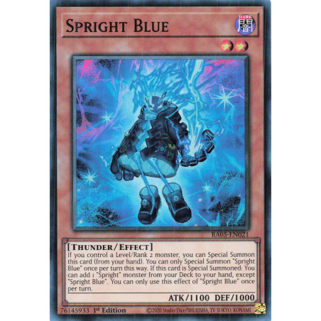 Yu-Gi-Oh TCG RA05-EN021 SR Spright Blue Super Rare Rarity Collection 5