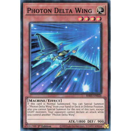 Yu-Gi-Oh TCG RA05-EN026 SR Photon Delta Wing Super Rare Rarity Collection 5