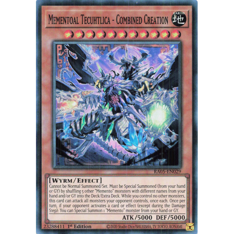 Yu-Gi-Oh TCG RA05-EN029 SR Mementoal Tecuhtlica - Combined Creation Super Rare Rarity Collection 5