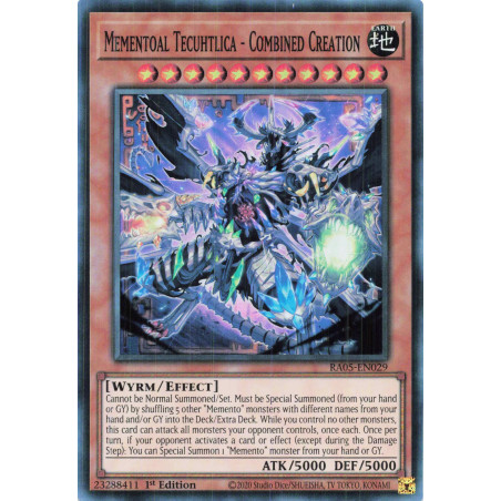 Yu-Gi-Oh TCG RA05-EN029 SR Mementoal Tecuhtlica - Combined Creation Super Rare Rarity Collection 5