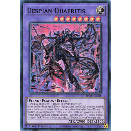 Yu-Gi-Oh TCG RA05-EN036 SR Despian Quaeritis Super Rare Rarity Collection 5