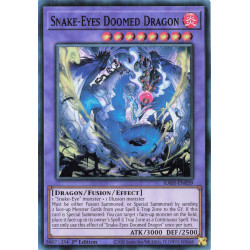 Yu-Gi-Oh TCG RA05-EN039 SR Snake-Eyes Doomed Dragon Super Rare Rarity Collection 5