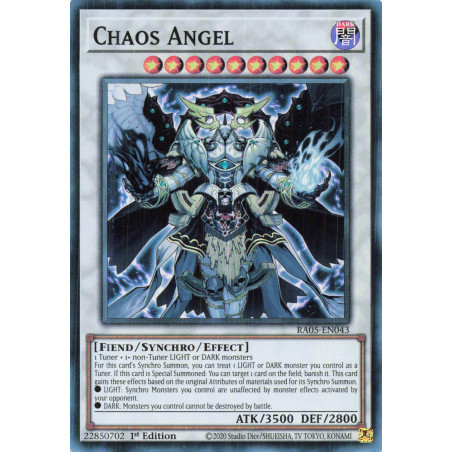 Yu-Gi-Oh TCG RA05-EN043 SR Chaos Angel Super Rare Rarity Collection 5