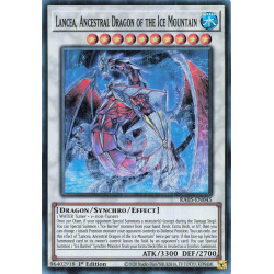 Yu-Gi-Oh TCG RA05-EN045 SR Lancea, Ancestral Dragon of the Ice Mountain Super Rare Rarity Collection 5
