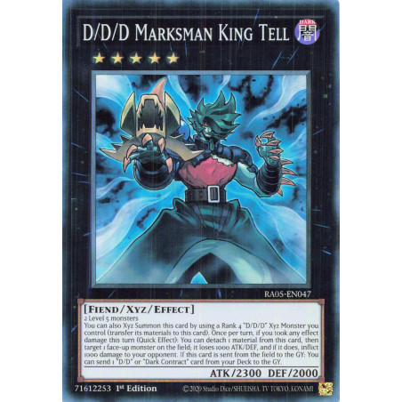 Yu-Gi-Oh TCG RA05-EN047 SR D/D/D Marksman King Tell Super Rare Rarity Collection 5