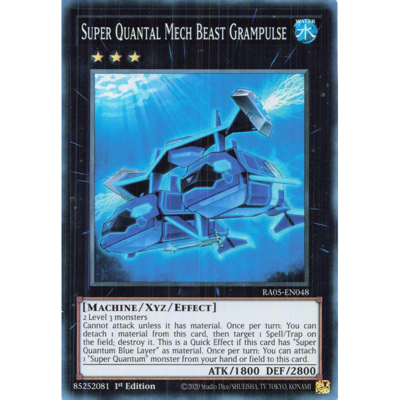 Yu-Gi-Oh TCG RA05-EN048 SR Super Quantal Mech Beast Grampulse Super Rare Rarity Collection 5