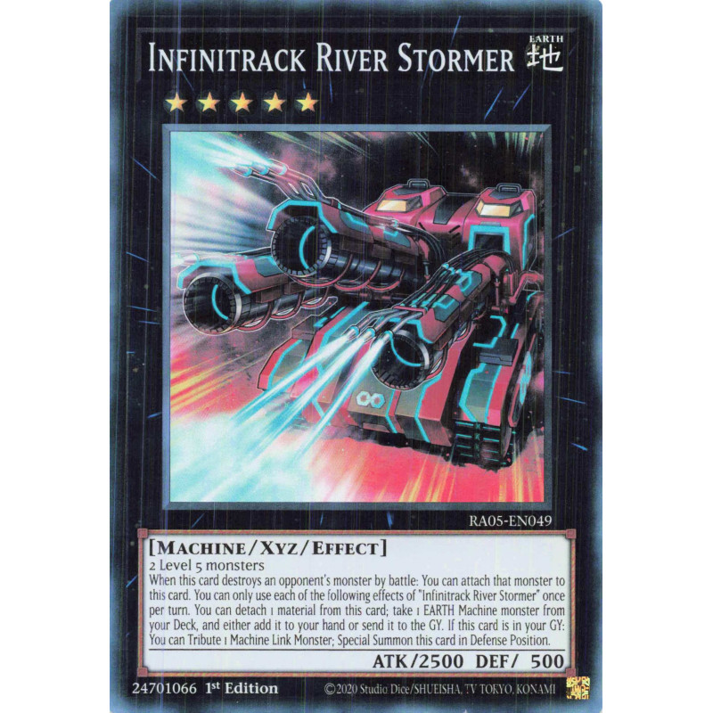 Yu-Gi-Oh TCG RA05-EN049 SR Infinitrack River Stormer Super Rare Rarity Collection 5