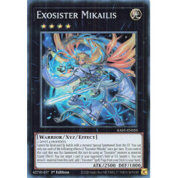 Yu-Gi-Oh TCG RA05-EN050 SR Exosister Mikailis Super Rare Rarity Collection 5