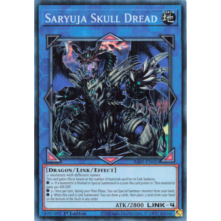 Yu-Gi-Oh TCG RA05-EN053 SR Saryuja Skull Dread Super Rare Rarity Collection 5