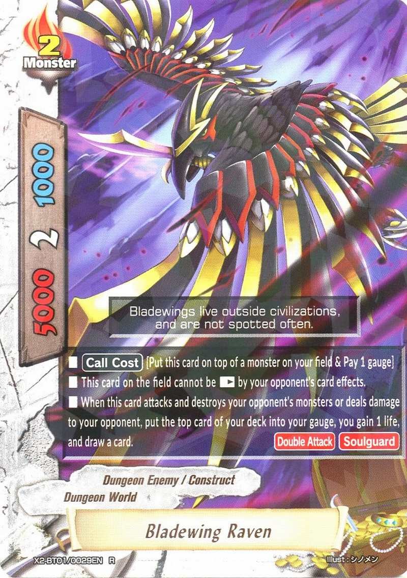 Buddyfight Bladewing Raven F X2 Bt01 0029en Buddy Legends Unit Cards Card To Be Collected Playing Card Card Hokatsu Com Hokatsu