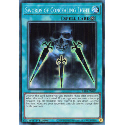 Yu-Gi-Oh TCG RA05-EN059 SR Swords of Concealing Light Super Rare Rarity Collection 5